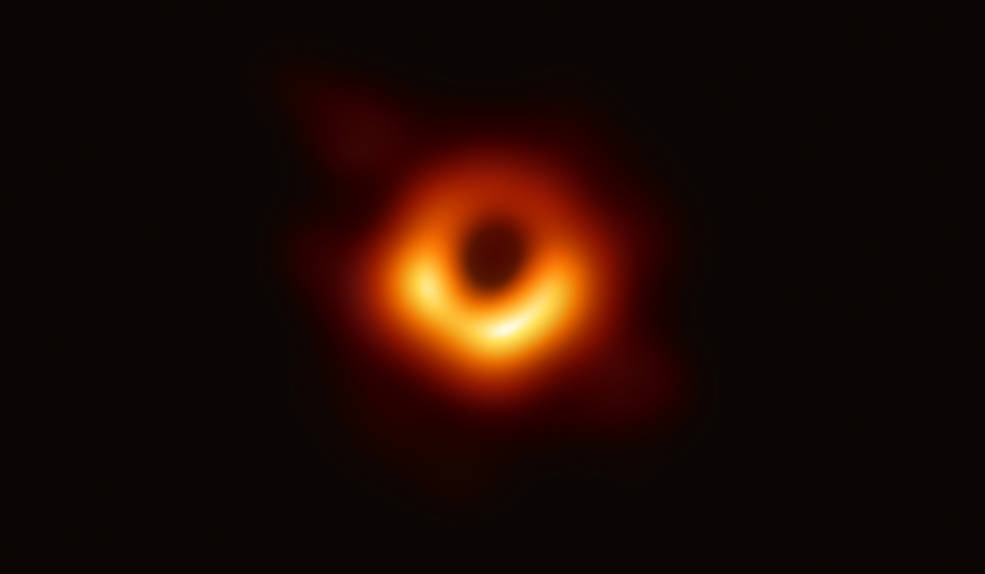 The Science Behind Black Holes- Myths and Realities-The first picture of a black hole was made using observations of the center of galaxy M87 taken by the Event Horizon Telescope. The image shows a bright ring formed as light bends in the intense gravity around a black hole 6.5 billion times the Sun’s mass.
Credits: Event Horizon Telescope Collaboration