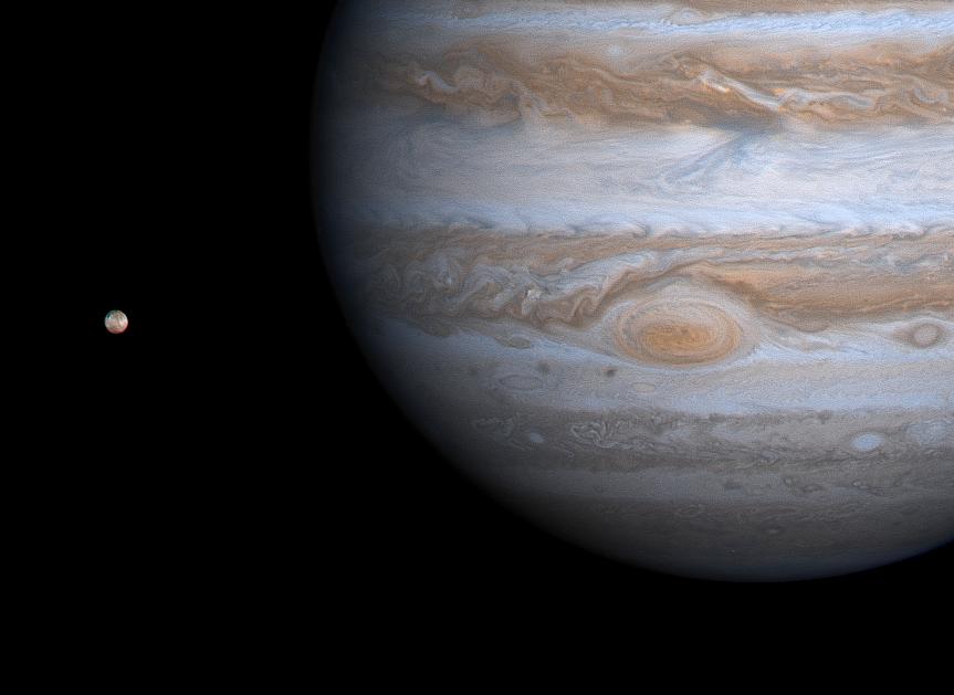 Discovering the Giant: The Best Telescopes for Viewing Jupiter. this image taken by NASA's Cassini spacecraft on Dec. 1, 2000, shows details of Jupiter's Great Red Spot and other features that were not visible in images taken earlier, when Cassini was farther from Jupiter.